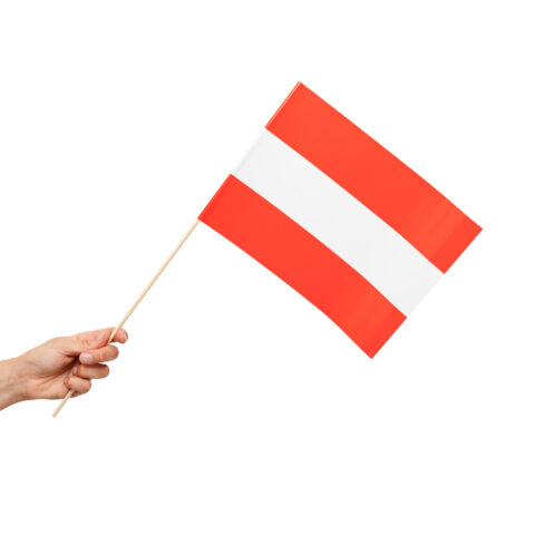 Österrikiska pappersflaggor, 10 st.