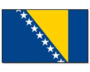 Stor Bosnisk Tygflagga, 90 x 150 cm