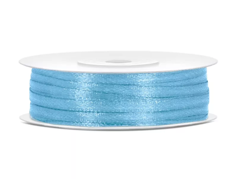 Ljusblått Satinband, 3mm